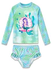2pc Green Cartoon Mermaid