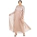 Maya Deluxe Women's Damen Kleid für Hochzeitsgast Übergröße Groß Reich Hohe Taille Pailletten Langarm Lang Abschlussball Abend Bridesmaid Dress, Taupe Blush, 48 EU Lang Lang günstig Kaufen-Maya Deluxe Women's Damen Kleid für Hochzeitsgast Übergröße Groß Reich Hohe Taille Pailletten Langarm Lang Abschlussball Abend Bridesmaid Dress, Taupe Blush, 48 EU