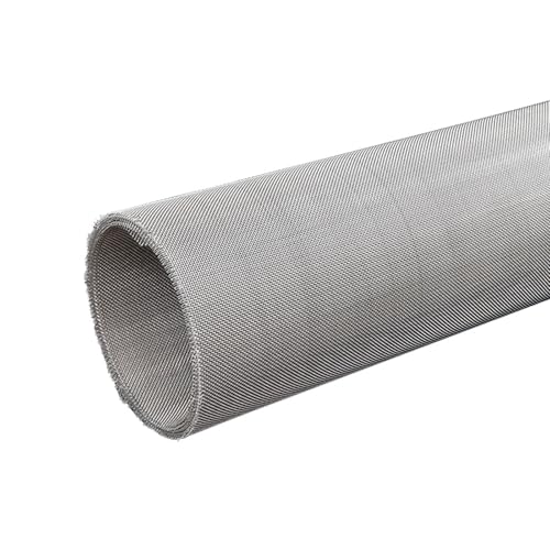 DFDPAXL 304 Stainless Steel Fine Wire Mesh Roll 120-250 Mesh, Metal Mesh Window Screen Mesh Suitable for Ventilation and Machine Guarding,250 mesh