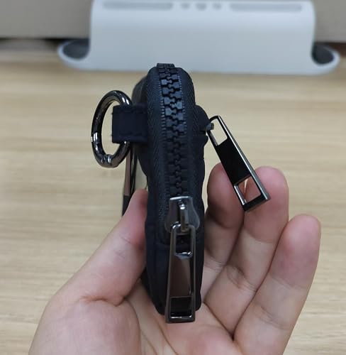 Wristlet Nylon Wallets For Women, with Hand Strap, Zippered Card Case with Id Window, Waterproof Nylon (Purple,One Size)3