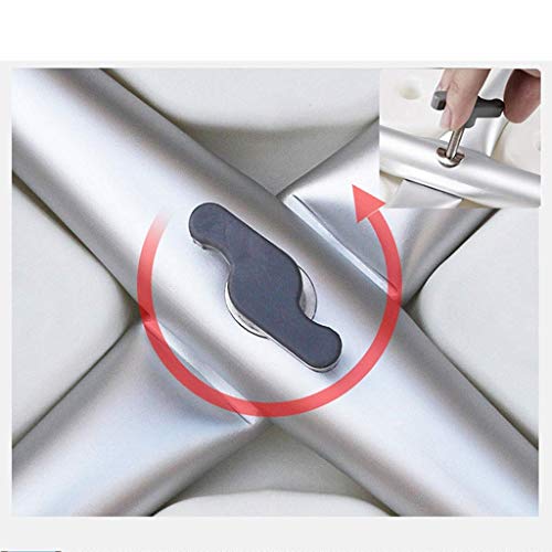 Chaise de douche réglable en hauteur avec tapis bleu - 6