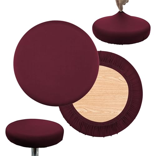 lanseyixiu 2Pcs Soft Round Bar Stool Covers