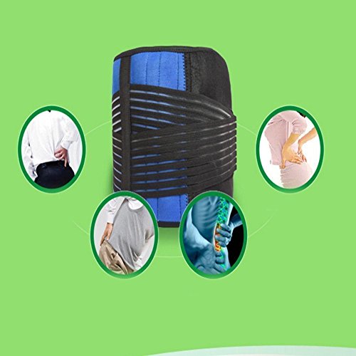 Back Support Brace,Amzstar Deluxe Neoprene Double Pull Support Lumbar Lower Back Brace And Waist Support Belt For Back / Slipped Disc Pain Relief (Xxxxx-Large/54-58") #TOP4