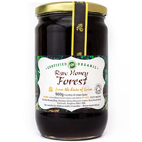 Luisa’s Raw Certified Organic FOREST HONEY, 960g - Premium Quality Wilderness Tree Honey, Pure, Antibacterial, Cold Pressed & Unpasteurised - The Raw Honey Shop