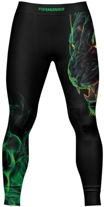 Predators Jiu Jitsu Compression Spats Men's Legging for Sports MMA BJJ Workout Wrestling