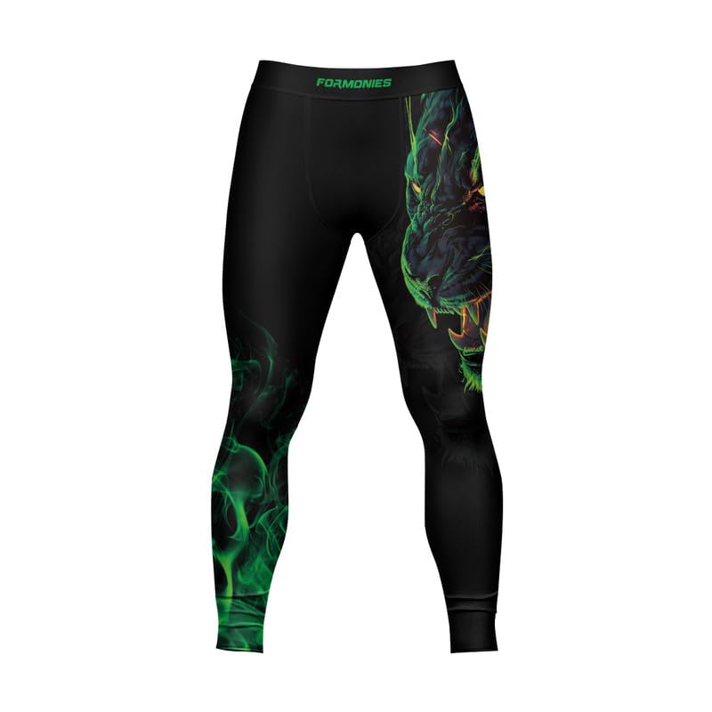 Predators Jiu Jitsu Compression Spats Men's Legging for Sports MMA BJJ Workout Wrestling