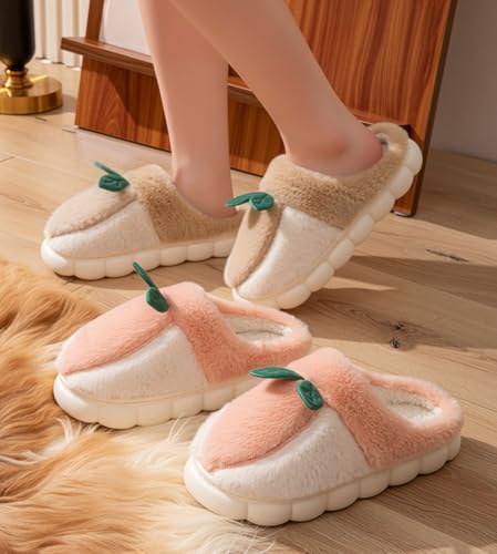 Fuzzy Slipper Winter Fluffy Slippers Fruit Cute Slippers for Women Comfortable Warm House Shoes Slippers2