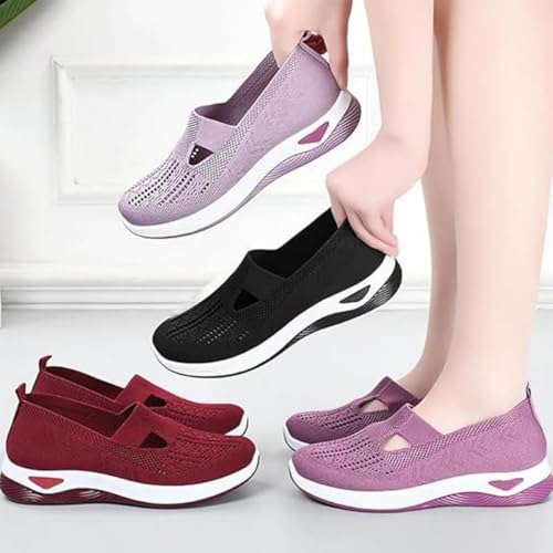 Rossshops Orthopedic Shoes, Women's Casual Breathable Slip on Orthopaedic Walking Sneakers, Inspire Uplift Shoes3