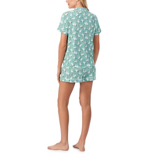 Image of kate spade new york Short Sleeve Knit Shorty Pj Set