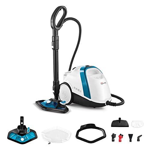 Polti Vaporetto Smart 100_B Steam Cleaner, Unlimited Autonomy, High Pressure Boiler 4 Bar, 9 Accessories