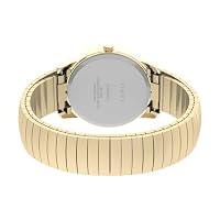 Timex Easy Reader 35mm Day-Date Watch, Gold-Tone White Dial Expansion Band — image 5