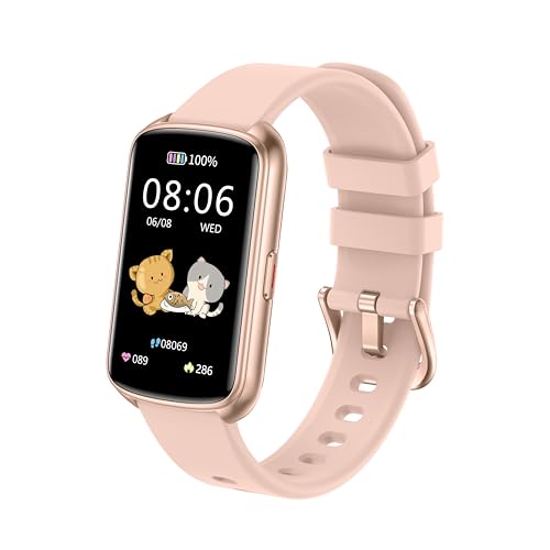 Runlio Fitness Tracker, 1.47 Inch Smartwatch, Touchscreen Activity Tracker with Thin Smartband Design, 5ATM Waterproof Fitness Watch Blood Oxygen Heart Rate Monitor for Android/iOS (Pink) Runlio Fitness Tracker, 1.47 Inch Smartwatch, Touchscreen Activity Tracker with Thin Smartband Design, 5ATM Waterproof Fitness Watch Blood Oxygen Heart Rate Monitor for Android/iOS (Pink)