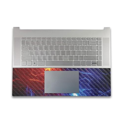 Image of Carbon Fiber Gaming Skin Compatible with HP Envy x360 16 inch (2023) - Color Lightning - Premium 3M Vinyl Protective Wrap Decal Cover - Easy to Apply | Crafted in The USA by MightySkins
