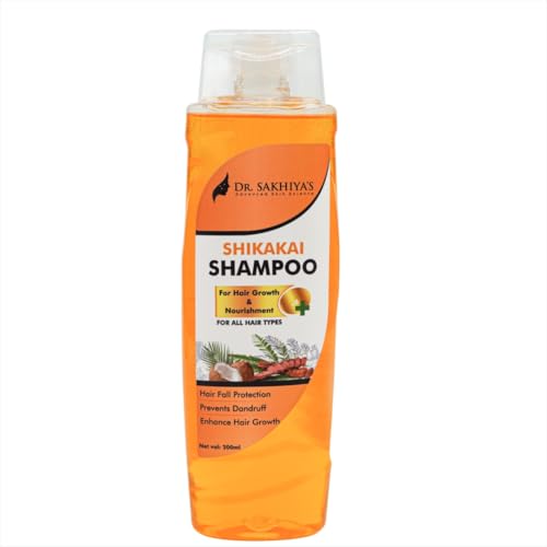 Image of Dr. Sakhiya's Shikakai Shampoo for Hair Growth & Nourishment Hair Fall Protection, Dandruff Control Makes Hair Shiny & Strong Suitable for All Hair Types 200ml