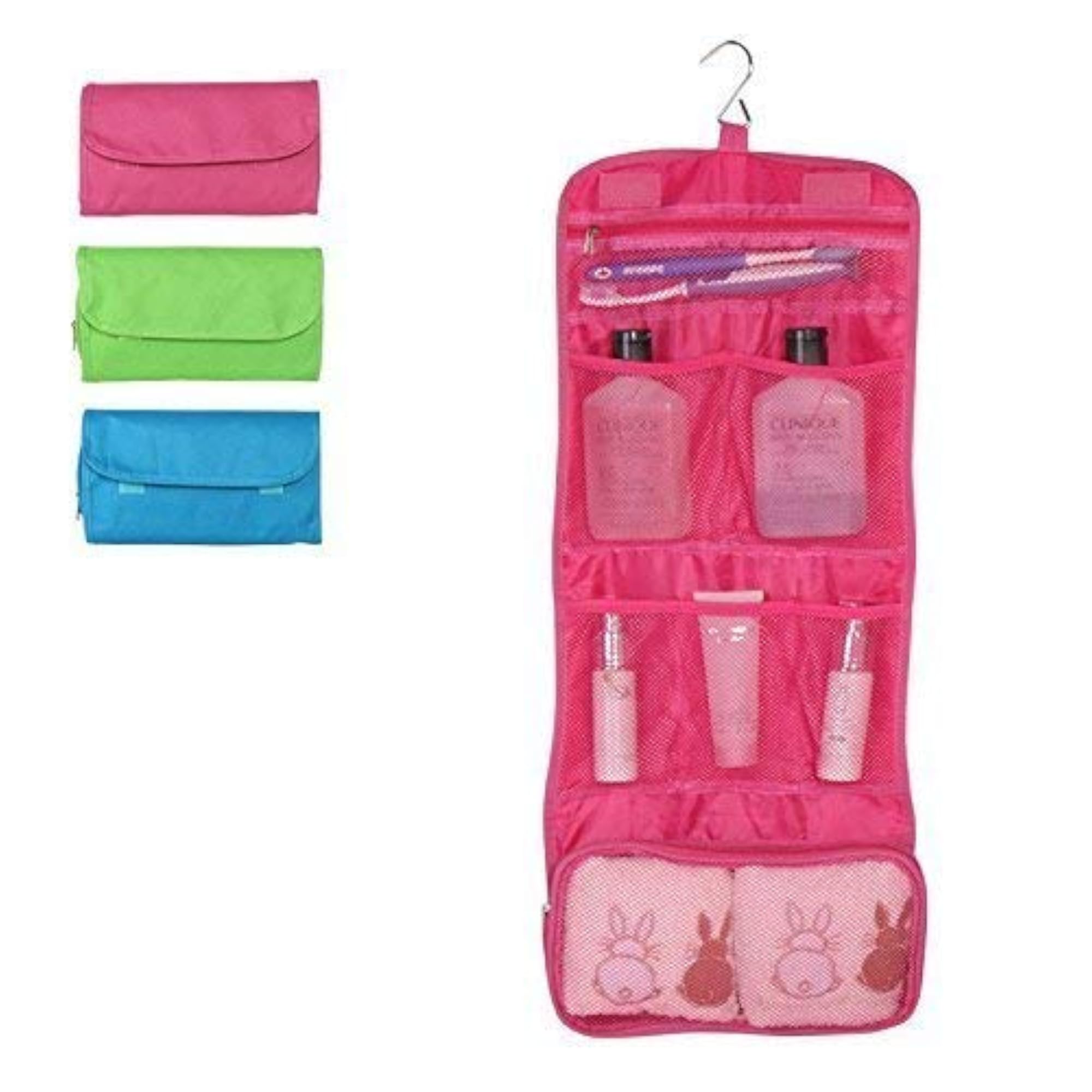 Folding Hanging Travel Cosmetic Bag Organizer