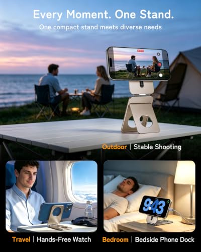 XZZUO Phone Stand, 0.23“ Ultra-Lightweight and Portable iPhone Tripod Stand - image 4