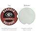 Fan Creations University of Georgia Set of 2 Car Coasters Removable Absorbent Ceramic Stone Coasters - Ideal Gift for Students, Alumni and Everyday Fan - Show Your SEC NCAA Team Spirit