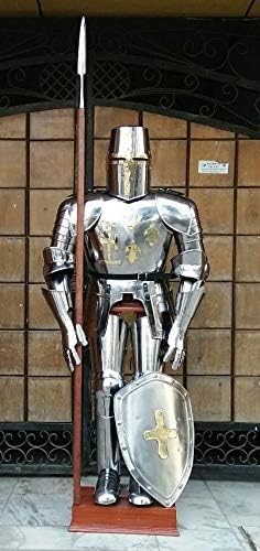 Medieval Crusader Knight's Suit of Armor Halloween Full Body Armor