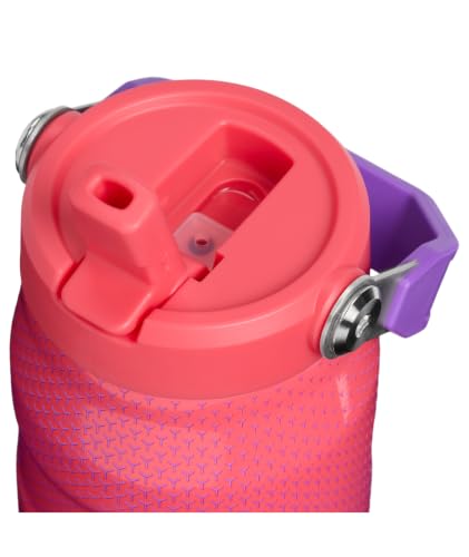 Image of STANLEY IceFlow Flip Straw 2.0 Bottle, 24 oz, Vermilion Hypergrip