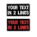 Custom Embroidery Name Patches 3 1/2"W x 2"H Personalized Military Number Tag Customized Logo ID for Multiple Clothing Bags Vest Jackets Work Shirts