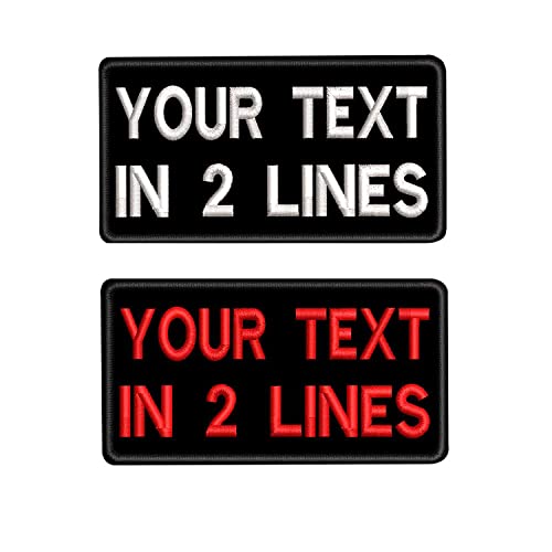 Customizable Embroidery Name Patches, Personalized Military Number Tag for Tactical,Bags, Vest,Work Shirts
