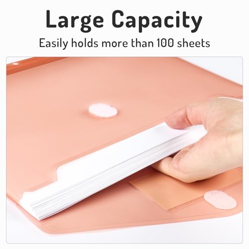 Forvencer Binder Pocket, 10 Pack Super Heavyweight Plastic Binder Folders - Image 5
