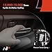 A-Premium Rear Left Driver Side Interior Door Handle Compatible with Ford Taurus 2010 2011 2012, Black Bezel with Chrome Lever, Replace# AG1Z-5421819-AA