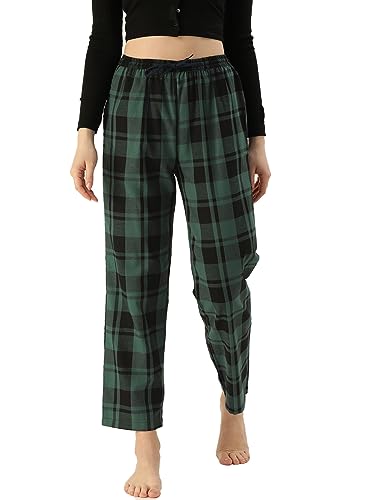 Image of KRYPTIC Women's 100% Pure Cotton Woven Pyjama | Mid Rise Relaxed Fit Full Length Nightwear Pant with Elasticated Drawstring Waistband & Side Pocket | Comfortable Lounge, Sleepwear & Casual Bottom Wear