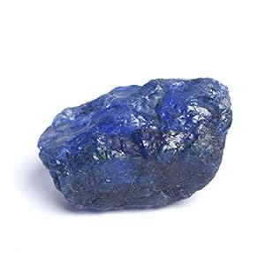 GEMHUB Natural AAA++ Quality Sapphire 34.00 Ct Certified Healing Crystal Raw Rough Blue Sapphire Gemstone