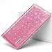 Simikol Ultra Slim Womens Wallet Minimalist Thin Long Leather Bifold Wallet RFID Blocking Card Holder Organizer with Zipper Coin Pocket Ladies Girls Gift Purse, Glitter Dark Pink