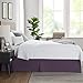 Nestl Dark Purple Bed Skirt Queen Size - Queen Bed Skirt 14 Inch Drop - Brushed Microfiber Bed Skirts - Hotel Quality Pleated Bed Skirt - Shrinkage & Fade Resistant