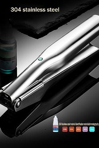 Garlic Press, Stainless Steel Garlic Cutter, No Need to Peel Garlic Mincer for Coarse Garlic - Detachable for Easy Cleaning - Garlic Presser and Masher - Garlic Crusher