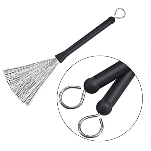 Conjunto de baquetas y cepillos para batería Abaodam con bolsa de almacenamiento, accesorios profesionales para instrumentos musicales acústicos y jazz miniatura 4