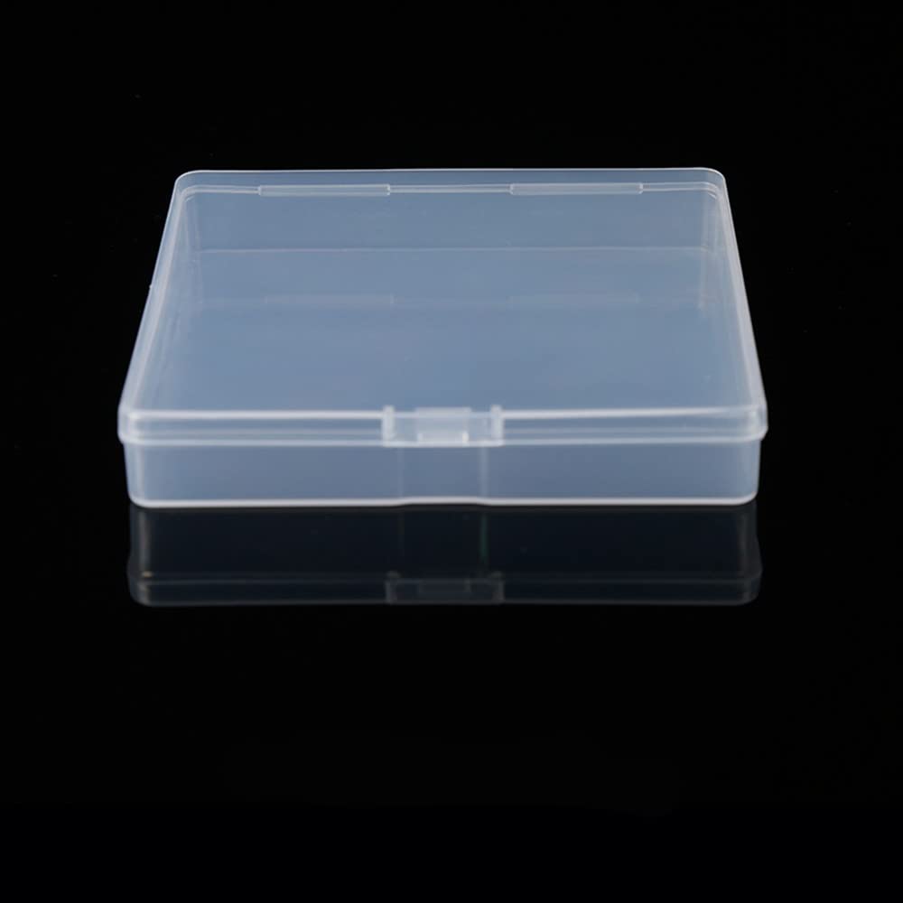2Pcs Plastic Packing Box 4 2x4 2x0 7inches Accessory Box Transparent Square Storage Box — view 7