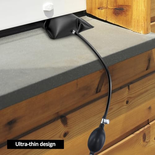 QWORK® 4 Stücke Montagekissen, Hebekissen Luftkissenheber, Air Pump Wedge, Belastung bis 200kg (Platz+ Rechteck)