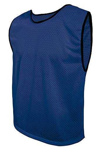 SPORTSBIBS Petos de Fútbol - Camisetas Respirables de Entrenamiento, Chaleco Deportivo para Las Mujeres, los Hombres, los jóvenes y los Mayores, Muchos tamaños y 11 Colores, Trikots sin Logo Cover