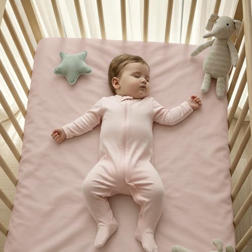Image of Plushii Crib Sheets for Girls Boys,Baby Crib Sheets Fitted 4PK for Standard Crib and Toddler Bed Mattress,52 inchx28 inchSoft Breathable Microfiber Crib Mattress Cover with Cute Patterns, Wilderberry