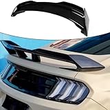 Dark Horse Trunk Spoiler Compatible with 2024-2025 Ford Mustang EcoBoost/Dark Horse/GT/GTD 2-Door Performance Spoiler Rear Wing Lip ABS Gloss Black