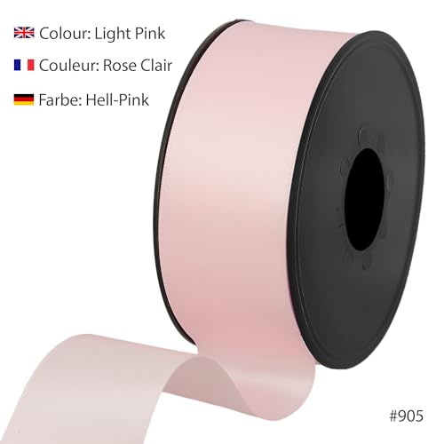 100% Polyester Double Sided Satin Ribbon for Weddings Gift Wrapping, Floral Arrangements, Crafts, Cakes, Bows, Decorations - Image 2