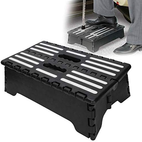 Taburete plegable, reposapiés plegable, portátil, compacto y plegable, taburete plegable para niños y adultos, taburete para baño, jardín, cocina,