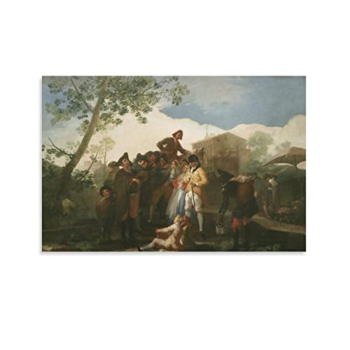 SHENGJIU Poster de peinture Espana Painter Francisco Goya (86) - Art mural - Impression sur toile - Posters - Salle D