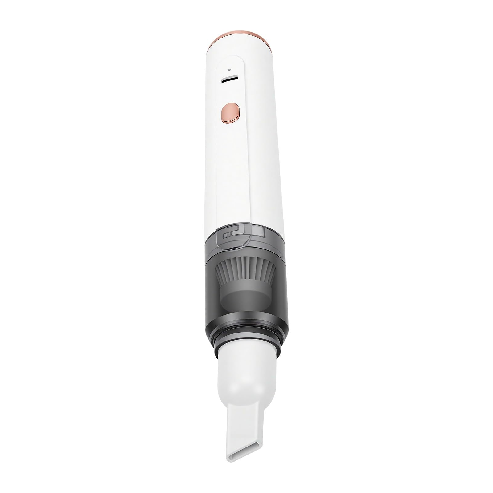 Topiky Aspirapolvere per macinacaffè Senza Fili, Mini Aspirazione Portatile per Auto, Casa e Ufficio, Aspirapolvere Portatile Ricaricabile con Spazzola Morbida, Soffiatore Leggero (WHITE)
