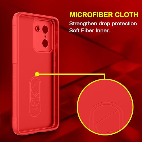 Image of Zapcase Back Case Cover for OnePlus Nord CE 5 | Compatible for OnePlus Nord CE 5 Back Cover | Liquid Silicon Magic Case with Camera Protection | Red