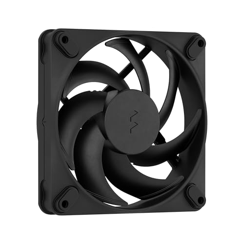 Image of Fractal Design Momentum 12 - Silent PC Case Fan - 120 mm - Liquid Crystal Polymer LCP Blades - FDB Fluid Dynamic Bearing - PWM Control - Cooling Performance - Powerful Airflow - Black