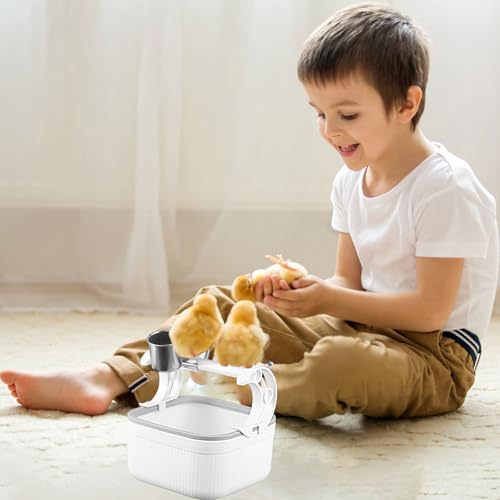 Image of Desktop Bird Stand, 6.3x6.3x3.35 Inch Portable Parrot Perches with Stainless Steel Food Cup Tabletop Play Training Rest Toilet Stand for Birds Parrots Parakeets Budgies Finches