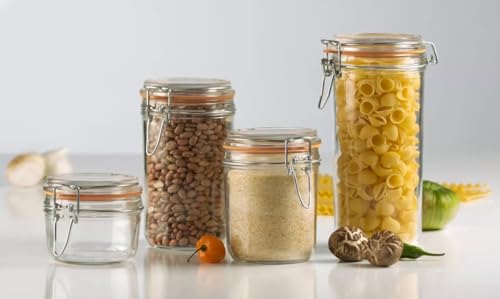 La mejor selección de Frascos Hermeticos de Vidrio los preferidos por los clientes. 8 Frascos Hermeticos de Vidrio marca Borgonovo (2)