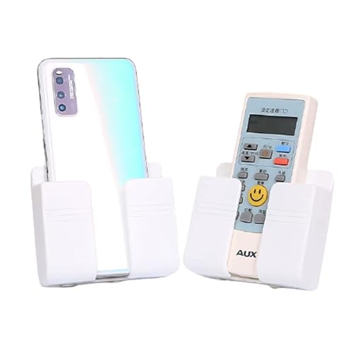 Organizador Universal de Parede para Celulares e Controles - Suporte com Praticidade Sem Furos (Bran