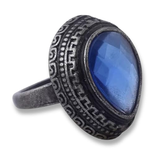 Pidak Anillo de los no-muertos – Joya Fantasy Cosplay | Accesorio oscuro con acabado envejecido | Idea de regalo para amantes de la fantasía y coleccionistas, Metal no precioso, Sin piedras preciosas