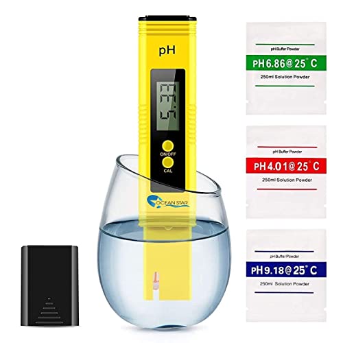 Image of OCEAN STAR Digital pH Meter for Multi-Purpose Usage, with Automatic Temperature Compensation (ATC), Ideal for Water, Pool, Hydroponics, Drinking, Laboratory, Aquaculture