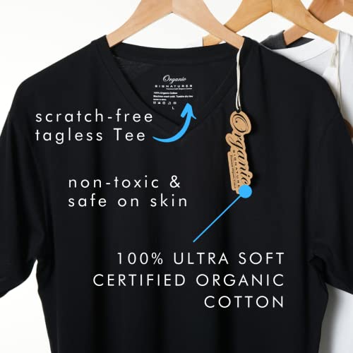 V-Neck 100% Certified Organic Cotton, Soft T-Shirts for Men2